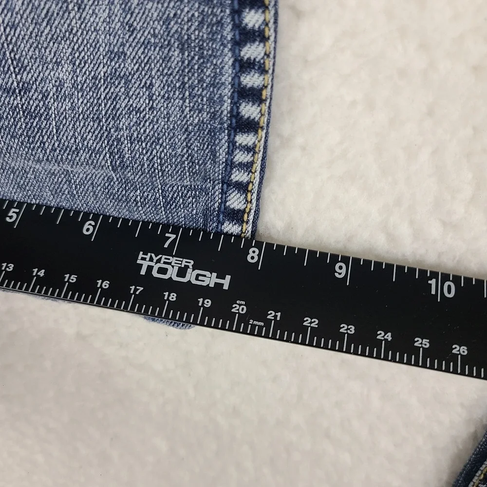 Silver Jeans Womens 30‎ Blue Santorini Capri Distress Light Wash Denim